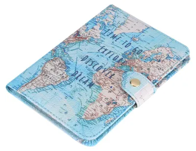 Image de Étui de protection en cuirPolyuréthaneimprimé, pour passeport, cartes d'identité et cartes de crédit. #CarteDeVoyage