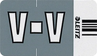 Produktbild von Orgacolor Buchstabensignal V VE=10x250 Stück grau