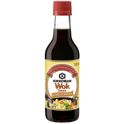 Obrázok produktu pre [ 250ml ] KIKKOMAN Wok omáčka Wok sójová omáčka - rýchla a jednoduchá