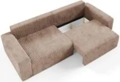Produktbild von Furnisell Ecksofa L Form Cord Sofa "FANO", Braun