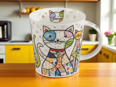 Produktbild von DUNOON XXL Becher Benmore Blingers Dog 750 ml Bone China Jumbo Tee - Kaffeetasse