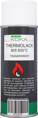 Produktbild von Thermolack Transparent bis 600 Grad Celsius 1 Stück (400ml)