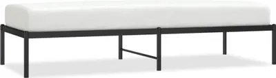 Produktbild von vidaXL Bettgestell Metall Schwarz 75x190 cm