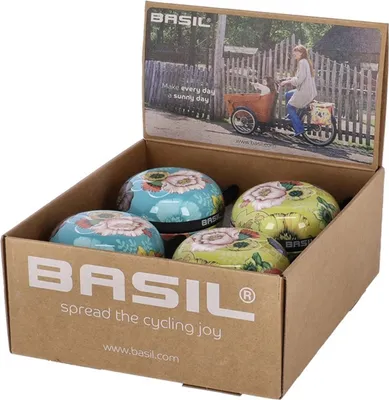 Produktbild von Basil Ding-Dong Glocke Bloom Field Ø80mm, 1 Karton mit 4 Stück
