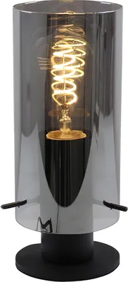 Produktbild von Olucia - DILARAM - Tischlampe - Grau / Schwarz