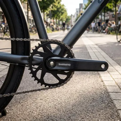 Obrázek produktu pro Kliky SHIMANO FC-UT400-1, 165 mm, 32 zubů, 9/10/11f, čtyřhranné 123 mm, f.55 mm...