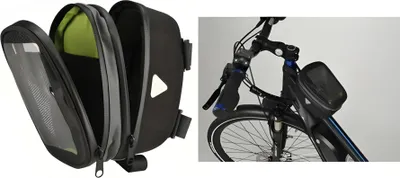 Image de FISCHER Sacoche pour tube supérieur de vélo Prem ium, noir (11580239)