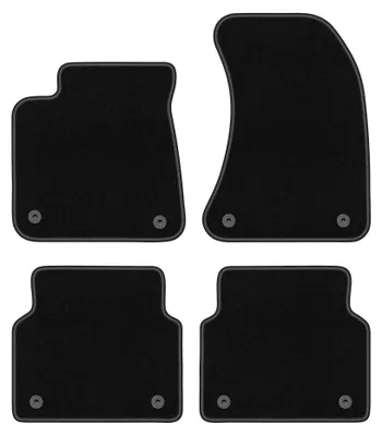 Image de Tapis de sol en moquette pour Audi A8 D4 2009-2017 (berline) – jeu 4 pièces, noirs, sur mesure – Wielganizator BASIC