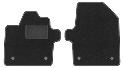 Immagine prodotto di Tappetini anteriori in moquette per Kia EV6 2021- (crossover) – 2 pezzi, grigio grafite, su misura – Wielganizator LUX