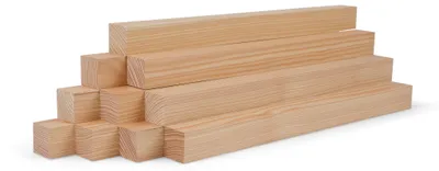 Produktbild von 10er-Set Holzleisten - Lärche gehobelt - 30 x 30 x 500 mm
