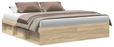 Produktbild von vidaXL Bettgestell Sonoma-Eiche 200x200 cm