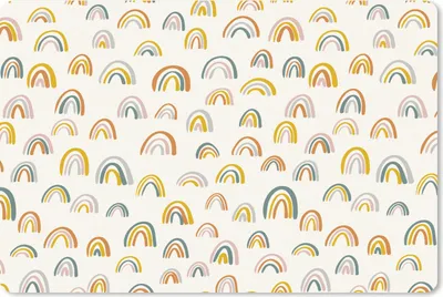 Produktbild von MuchoWow® Schreibtischunterlage Regenbogen - Pastell - Kinder 60x40 cm - XXL Mauspad - Großes Mauspad