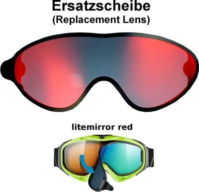 Produktbild von Uvex Ersatzscheibe Magnetscheibe litemirror red für Skibrille Comanche Take Off  Goggle