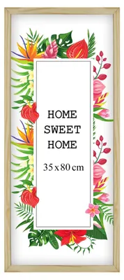 Produktbild von MG Design Natural Bilderrahmen 35 x 80 cm - Aus echtem Holz mit Acrylglas, zum Aufhängen & Aufstellen, für Fotos, Poster & Puzzle
