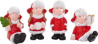 Produktbild von VBS Mini Winterkinder, 4 Stück