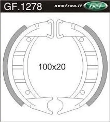 Produktbild von Newfren Bremssegment 1278 Yamaha Yamy