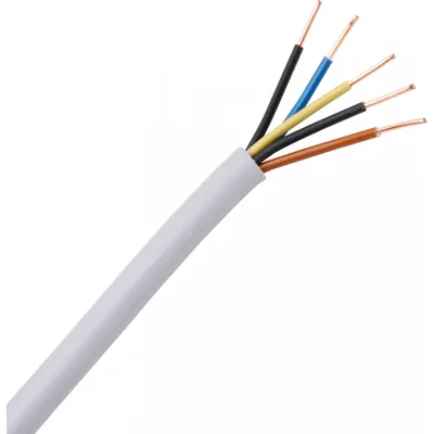 Produktbild von Mantelleitung Feuchtraumleitung NYM 1,5/2,5mm² Stromkabel 5-adrig 1,5mm² 5m