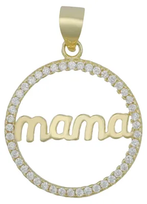 Produktbild von Akzent Damen Anhänger Shining Mom "Shining Mom" aus 925 Sterlingsilber, rhodiniert, langlebig