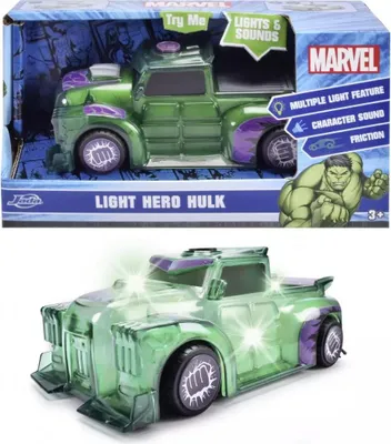 Produktbild von Jada Modellauto Light Hero Marvel Hulk Licht & Sound 1:32 203222003