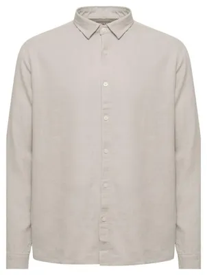 Produktbild von !Solid SDEnea Allan Overshirt Herren Freizeithemd Hemd Übberhemd Hemdjacke Unifarben Hochwertige Leinen-Viskose-Qualität