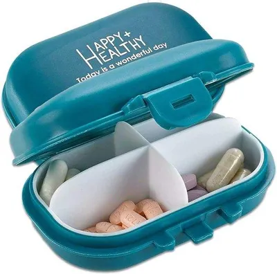 Produktbild von Famanu Pillendispenser Set - Praktischer Medikamentenorganizer