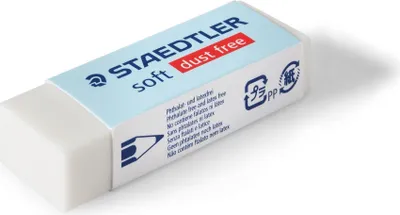 Produktbild von Radierer soft 43x19x13mm 2xBK