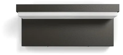 Zdjęcie produktu dla Philips Kinkiet Bustan 3,8 W, Oświetlenie zewnętrzne ścienne, Antracyt, Metal, IP44, Patio, Ogród, I