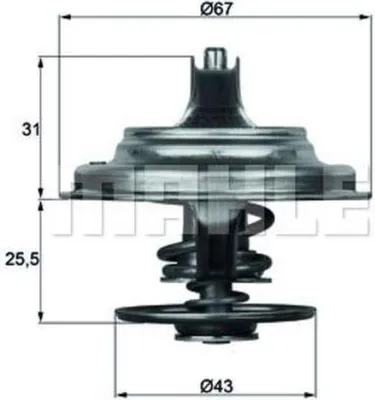 Produktbild von Mahle Thermostat für