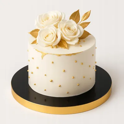 Produktbild von Rubicello Tortenunterlage Stabil Schwarz-Gold 26cm