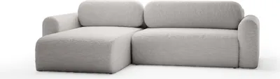Produktbild von FEDVE Ecksofa Eckcouch Thekla L Form Universell Sofa mit Schlaffunktion Bettkästen Couch Sofagarnitur Hellgrau (Anthology 15)