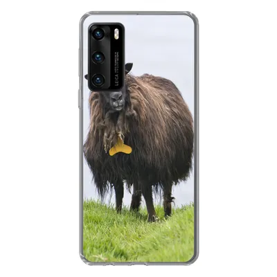 Produktbild von MuchoWow® Handyhülle Schutzhülle Hülle für Huawei P40 Schafe - Braun - Meer Silikon Softcase Handy Hülle - Handytasche
