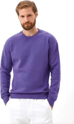 Produktbild von Jack&Jones - Herren - Basic Sweatshirt Mit Rundhalsausschnitt - Lila - Gr. M