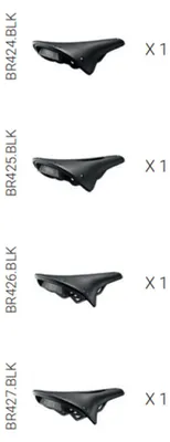 Immagine prodotto di Kit di prova con 4 selle per bicicletta in cambium – Trova la sella più confortevole – Brooks