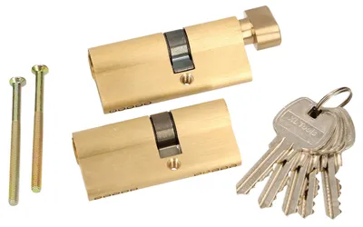 Productafbeelding van KOTARBAU® Gelijksluitende profielcilinderset 2 st. 35x30mm met sluitknop