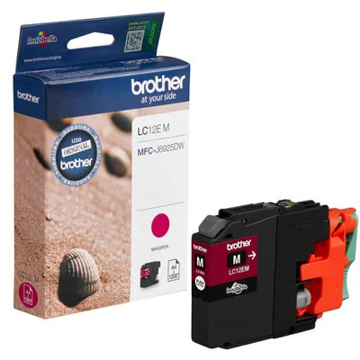 Produktbild von Brother LC12EM, Magenta, Tinte auf Pigmentbasis, 1 Stück(e), 1200 Seiten, Einzelpackung