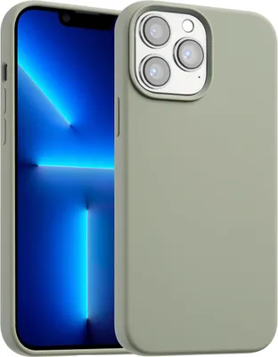 Image de Accezz Liquid Silicone Backcover met MagSafe pour l'Apple iPhone 13 Pro Max - Cooper Green