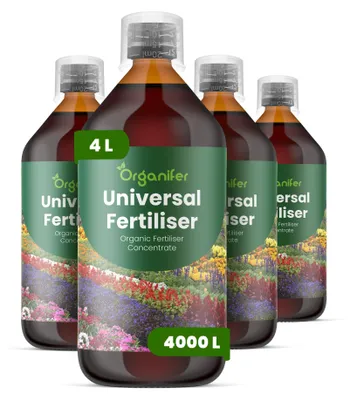 Produktbild von Flüssigdünger Universal 4x1L – 2-1-8 NPK – Flüssig-Pflanzendünger Für Alle Pflanzen – Organifer