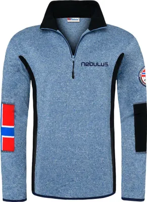 Produktbild von Nebulus Fleecepullover PAO Herren, warmer Fleecepullover, Pulli aus Fleece mit Half Zip Reißverschluss, P4677 - Herren, malibu-navy, 3XL