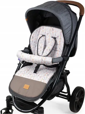 Obrázek produktu pro Jukki univerzální vložka do kočárku 90x45 cm – oboustranná, nepromokavá a samet, Marble – s chrániči pásů