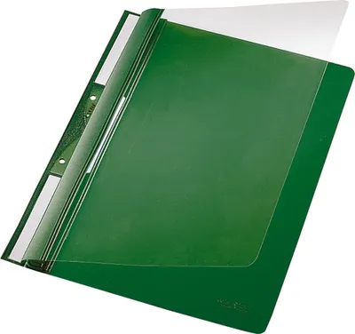 Produktbild von Leitz Einhakhefter 41900055 DIN A4 kfm. Heftung PVC grün