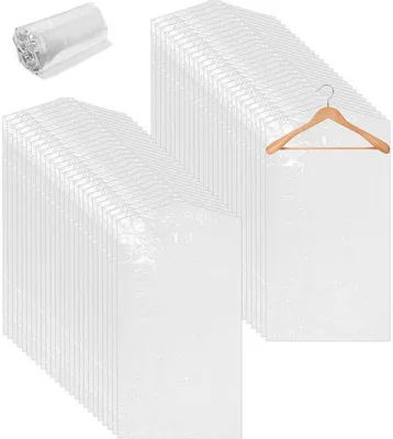 Obrázek produktu pro Sáčky na ochranu oděvů, balení po 50 kusech, průhledné, 60 x 100 cm, nepropustné