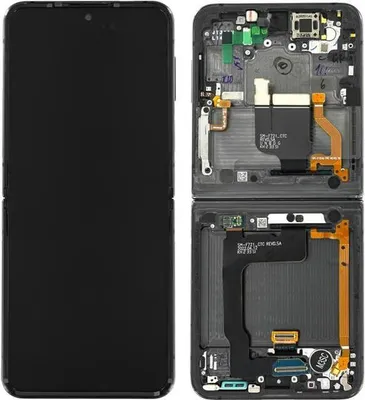 Produktbild von Original Super AMOLED Display Touchscreen Bildschirm Rahmen Grau Schwarz für Samsung Galaxy Z Flip4 F721B