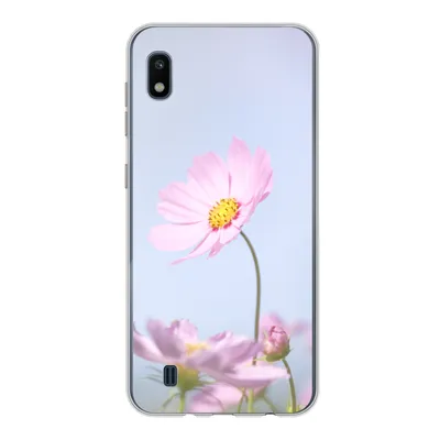 Produktbild von MuchoWow® Handyhülle Schutzhülle Hülle für Samsung Galaxy A10 Blumen - Rosa - Draußen - Natur Silikon Softcase Handy Hülle - Schutzhülle