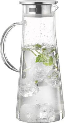 Produktbild von Esmeyer Glaskaraffe FARO mit Griff 1,7 Liter aus Borosilikatglas