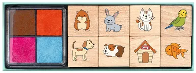 Produktbild von moses Verlag STEMPELSET HAUSTIERE HAUSTIERE HAUSTIERE