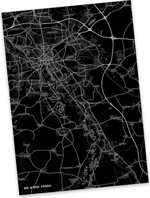 Produktbild von Mr. & Mrs. Panda Postkarte Laatzen - Geschenk, Stadt, Dorf Karte Landkarte Map Stadtplan, Fotokarte, Grußkarte, Ansichtskarte, Postkarten, Ansichtskarten