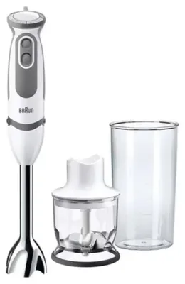 Produktbild von Braun Stabmixer Küchenkleingeräte MultiQuick 5 MQ50201M PowerBell Plus Technologie leistungsstark Fein Zerkleinerer Zubehör Küchenhilfe