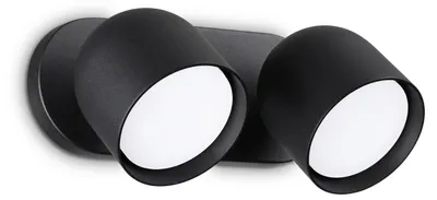 Obrázek produktu pro Dodo kovové moderní nástěnné světlo černé 2 světla Gx53 15W 3000K Ip20