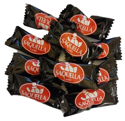 Produktbild von Saquella Schokoladen-Kaffeebohnen – 50 edle Espressobohnen mit Schokoladenüberzug (100g)