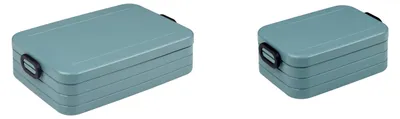 Produktbild von Mepal | Take a Break Duo Pack | Brotdose To Go | Lunchboxen für 2 bis 4 Sandwiches oder 4 bis 8 Brotscheiben | ideal für Meal Prep | Essenbox mit Unterteilung | Nordic Green